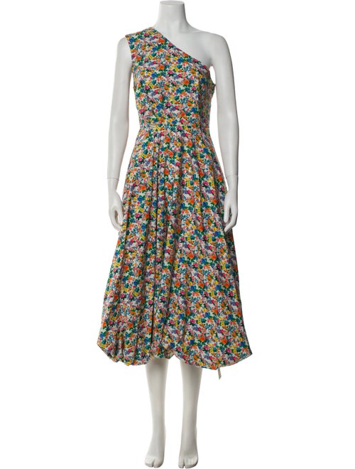 Tibi Floral Print Long Dress