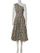 Tibi Floral Print Long Dress