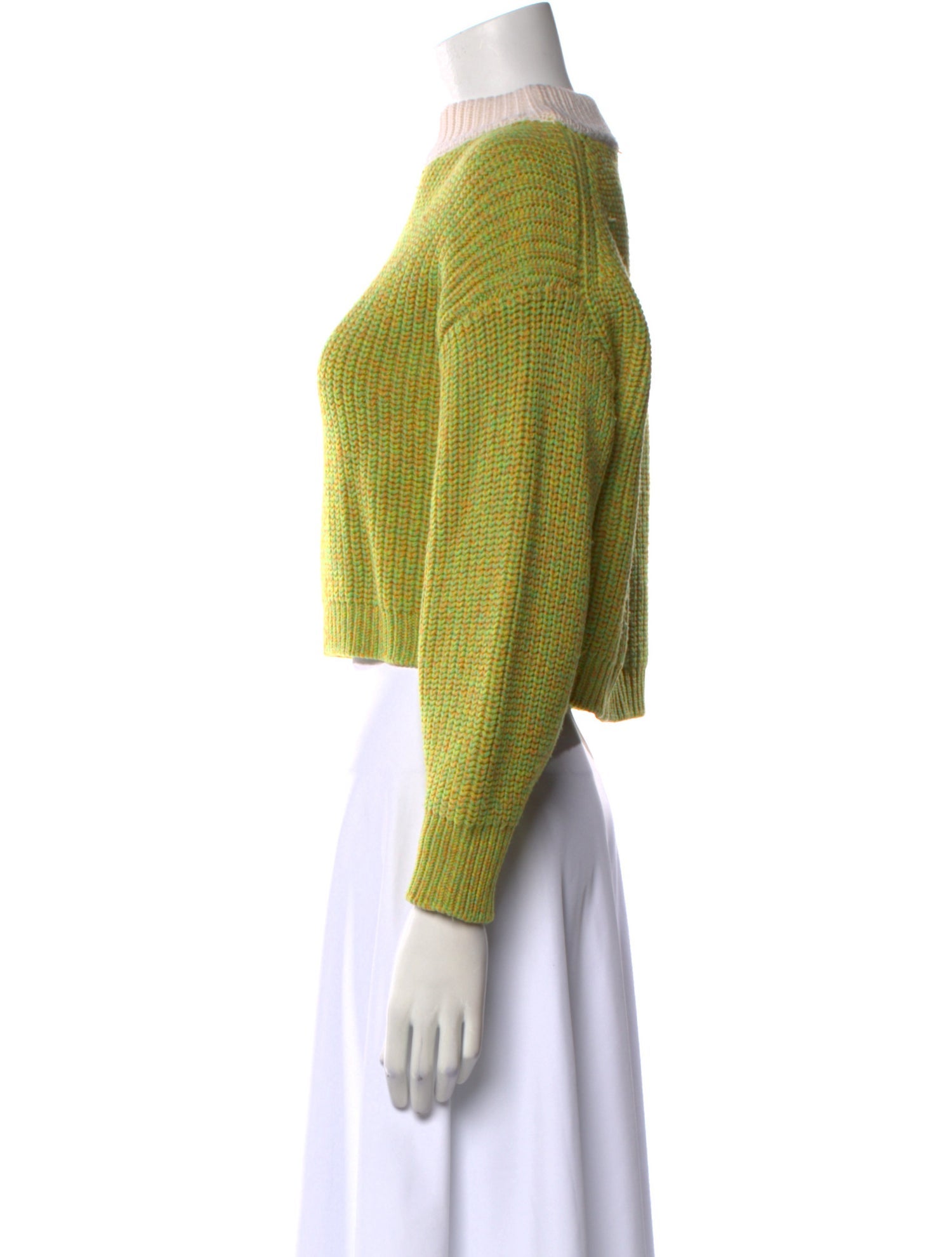 Tibi Merino Wool Mock Neck Sweater