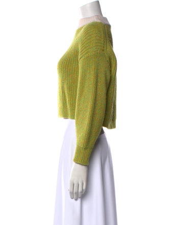 Tibi Merino Wool Mock Neck Sweater