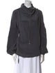 Tibi Silk Cowl Neck Sweatshirt