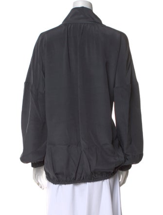 Tibi Silk Cowl Neck Sweatshirt