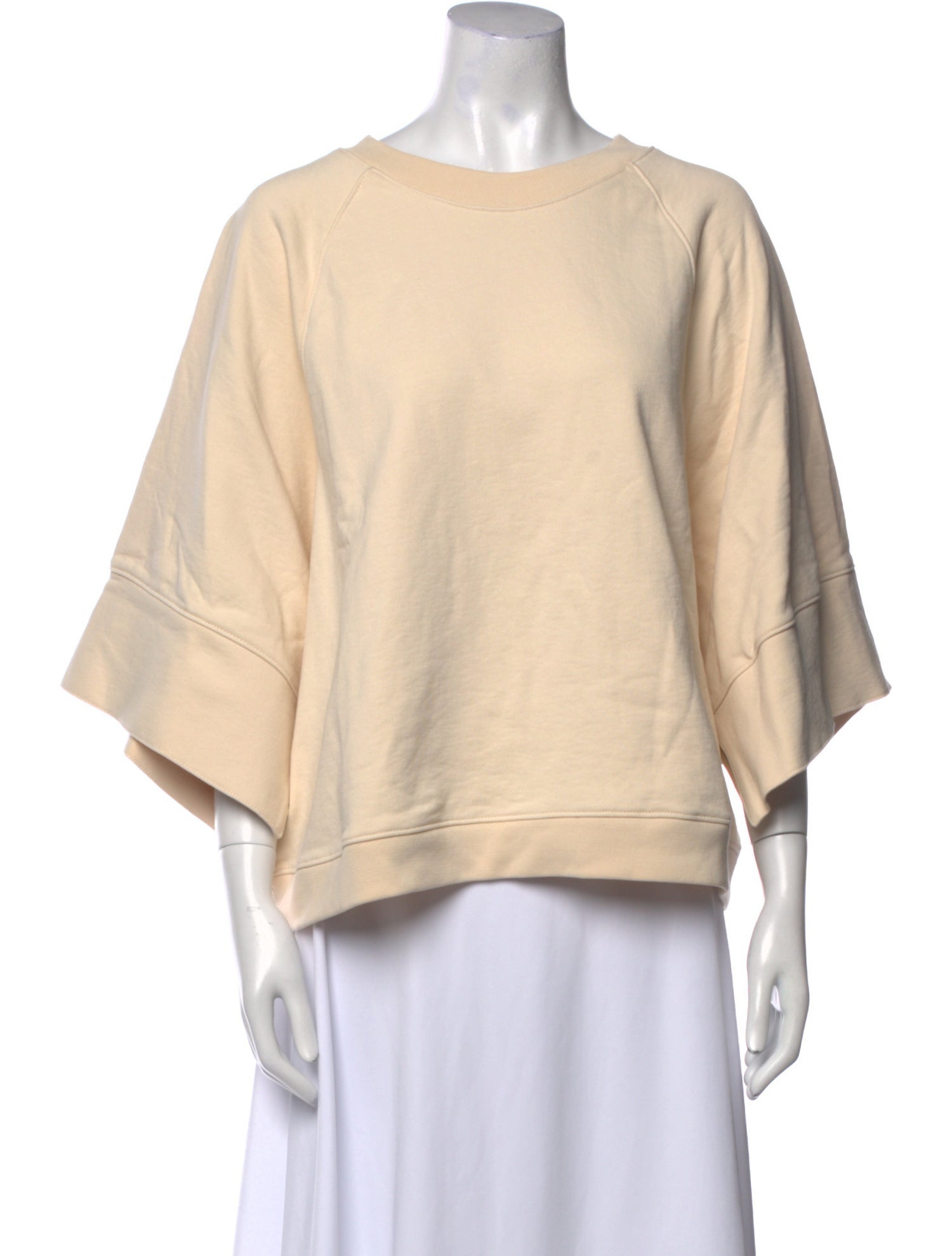 Tibi Bateau Neckline Three-Quarter Sleeve Sweatshirt w/ Tags