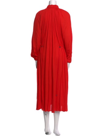 Tibi Mock Neck Midi Length Dress