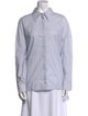 Tibi Long Sleeve Button-Up Top