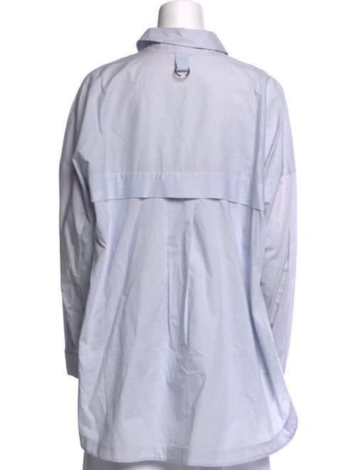 Tibi Long Sleeve Button-Up Top