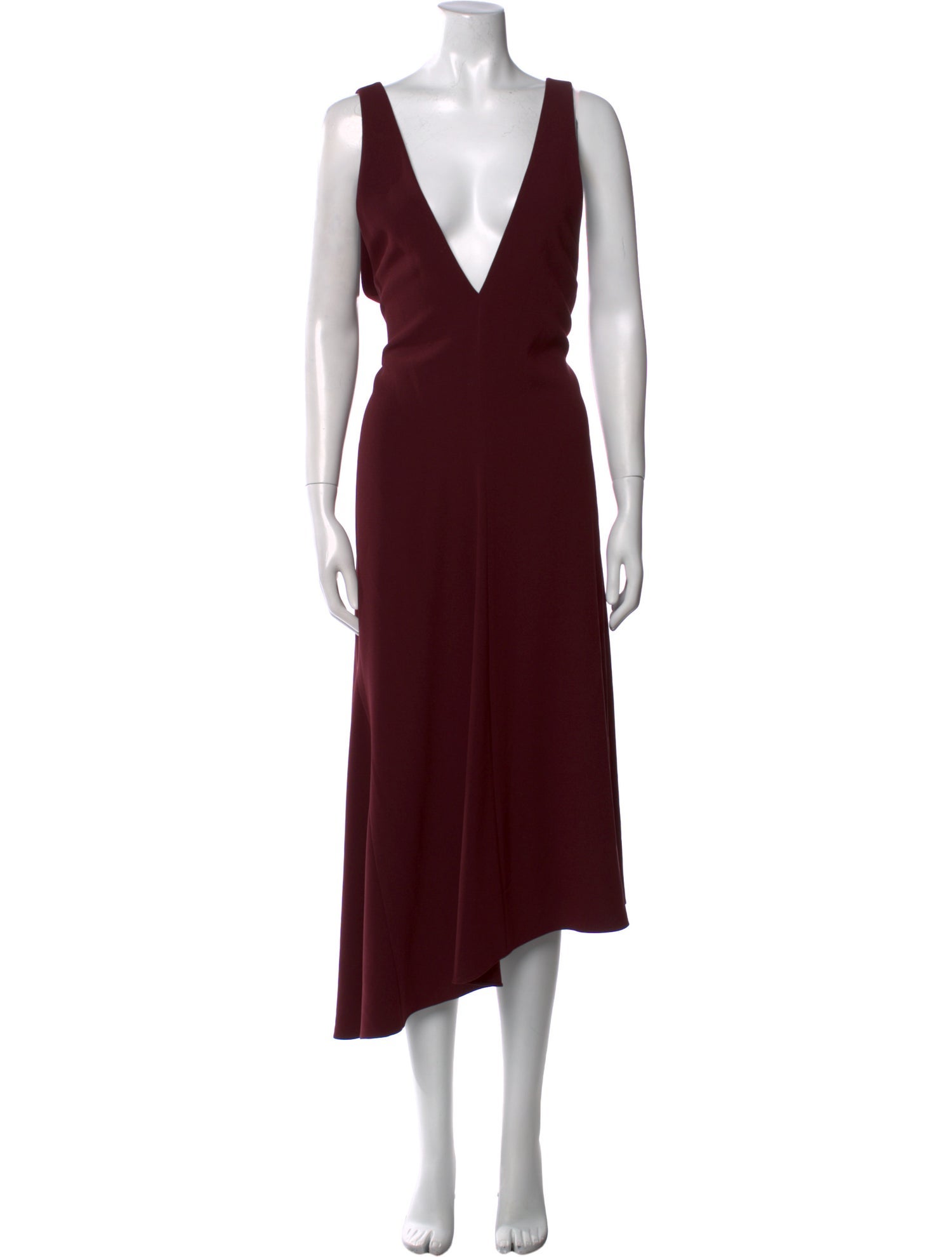 Tibi V-Neck Long Dress