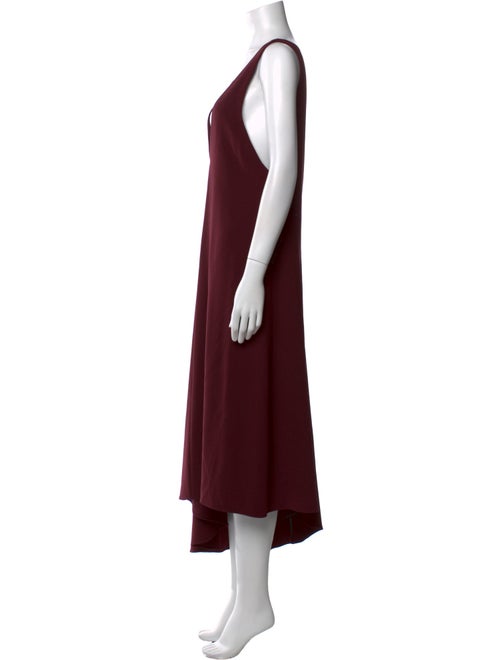 Tibi V-Neck Long Dress