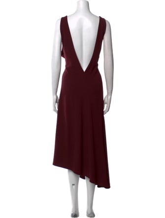 Tibi V-Neck Long Dress
