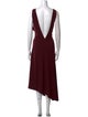Tibi V-Neck Long Dress