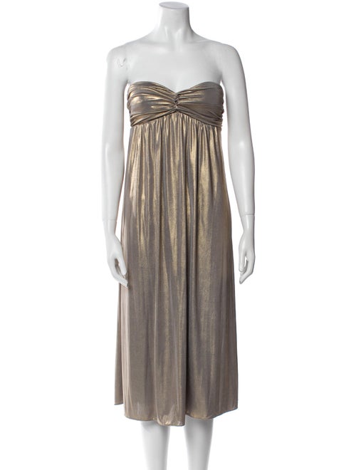 Tibi Strapless Midi Length Dress