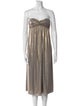 Tibi Strapless Midi Length Dress