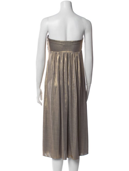 Tibi Strapless Midi Length Dress