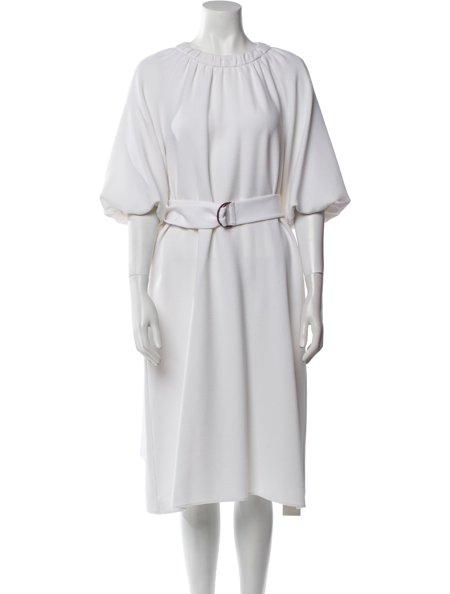 Tibi Crew Neck Midi Length Dress