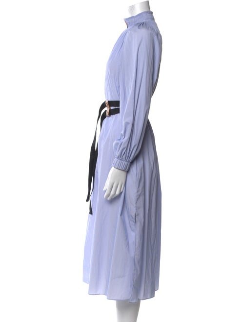 Tibi Mock Neck Midi Length Dress