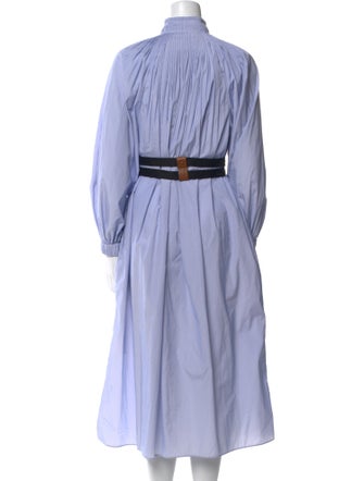 Tibi Mock Neck Midi Length Dress