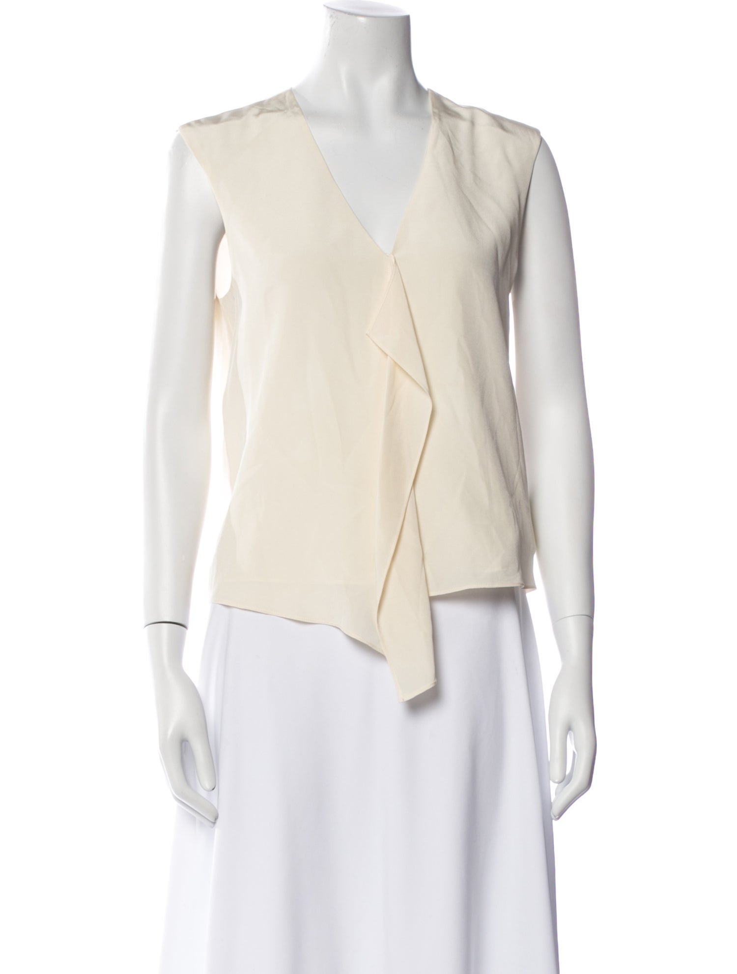 Tibi V-Neck Sleeveless Blouse