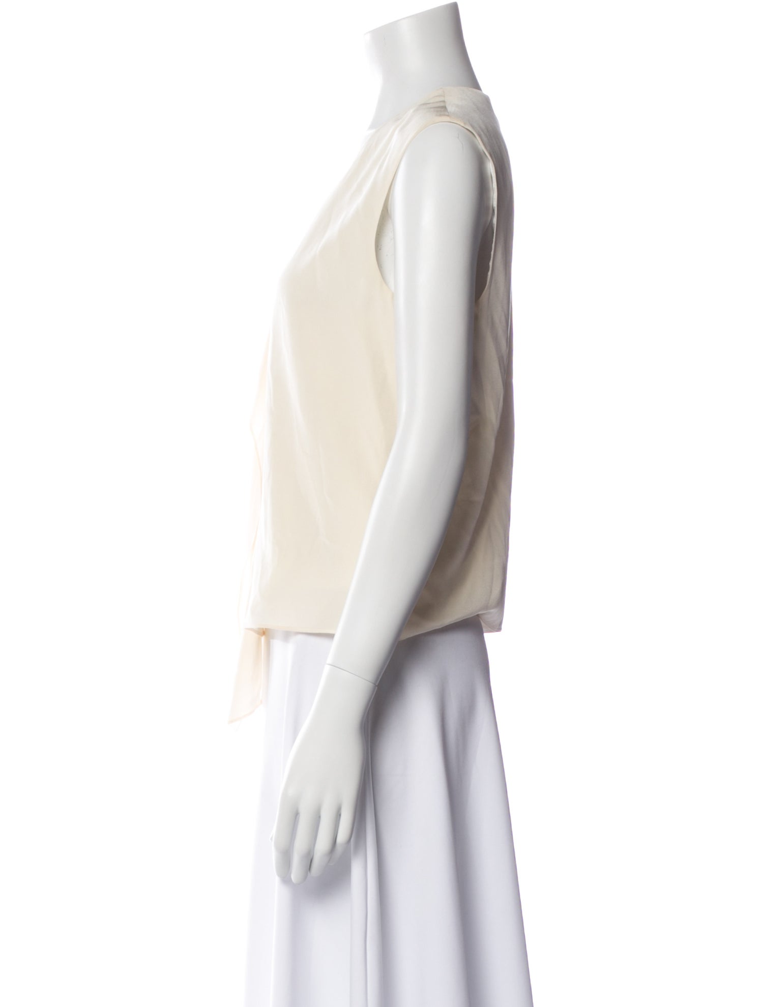 Tibi V-Neck Sleeveless Blouse