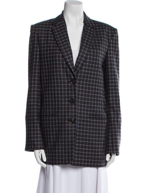 Tibi Plaid Print Blazer
