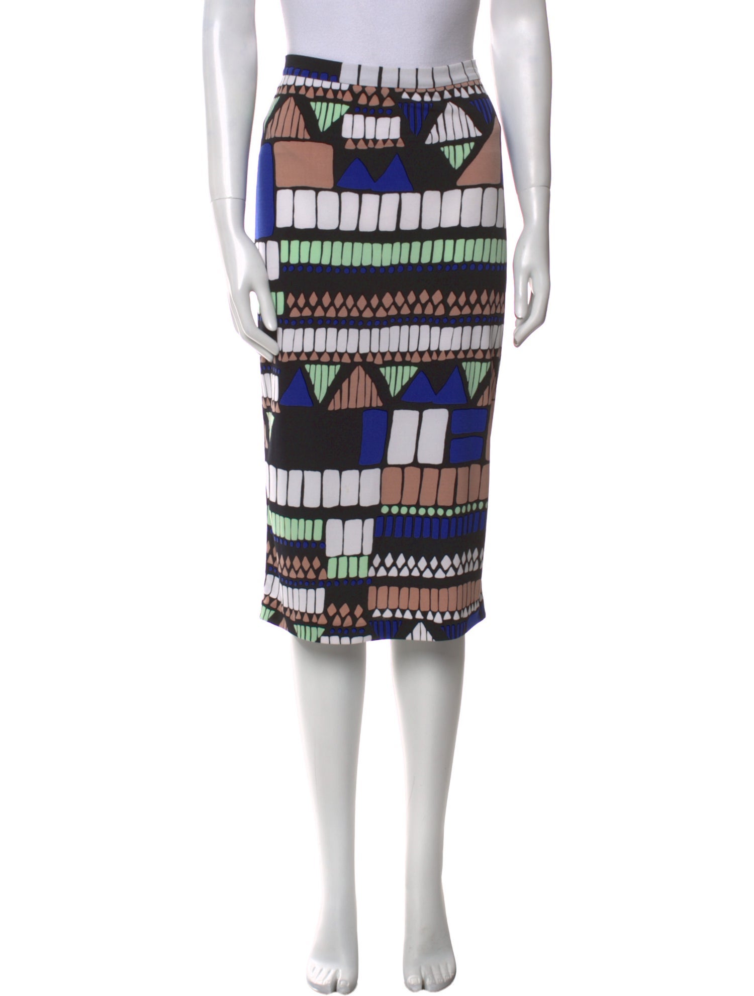 Tibi Printed Knee-Length Skirt