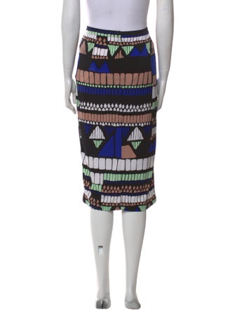 Tibi Printed Knee-Length Skirt