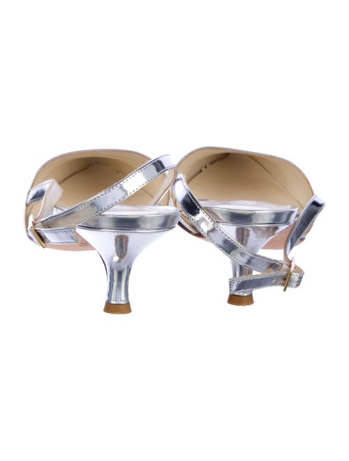 Tibi Patent Leather Slingback Sandals