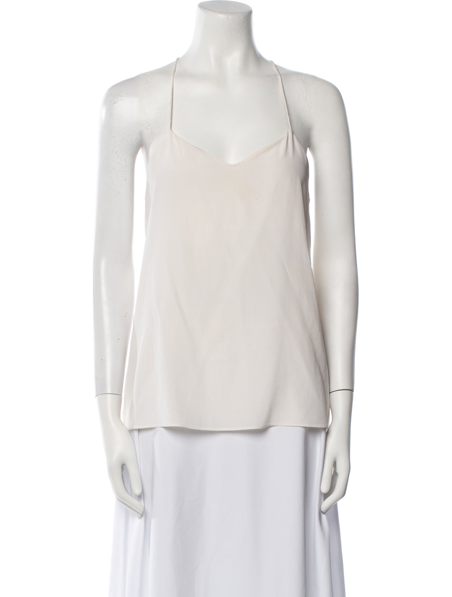 Tibi Silk V-Neck Top