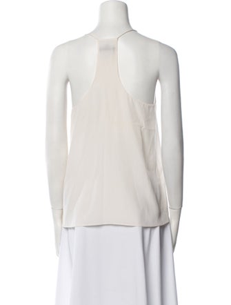 Tibi Silk V-Neck Top