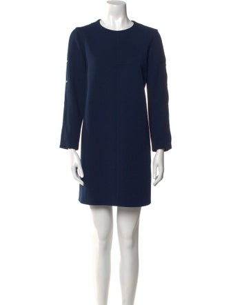 Tibi Crew Neck Mini Dress