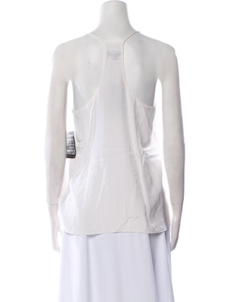 Tibi Silk V-Neck Top