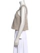 Tibi Scoop Neck Sleeveless Crop Top