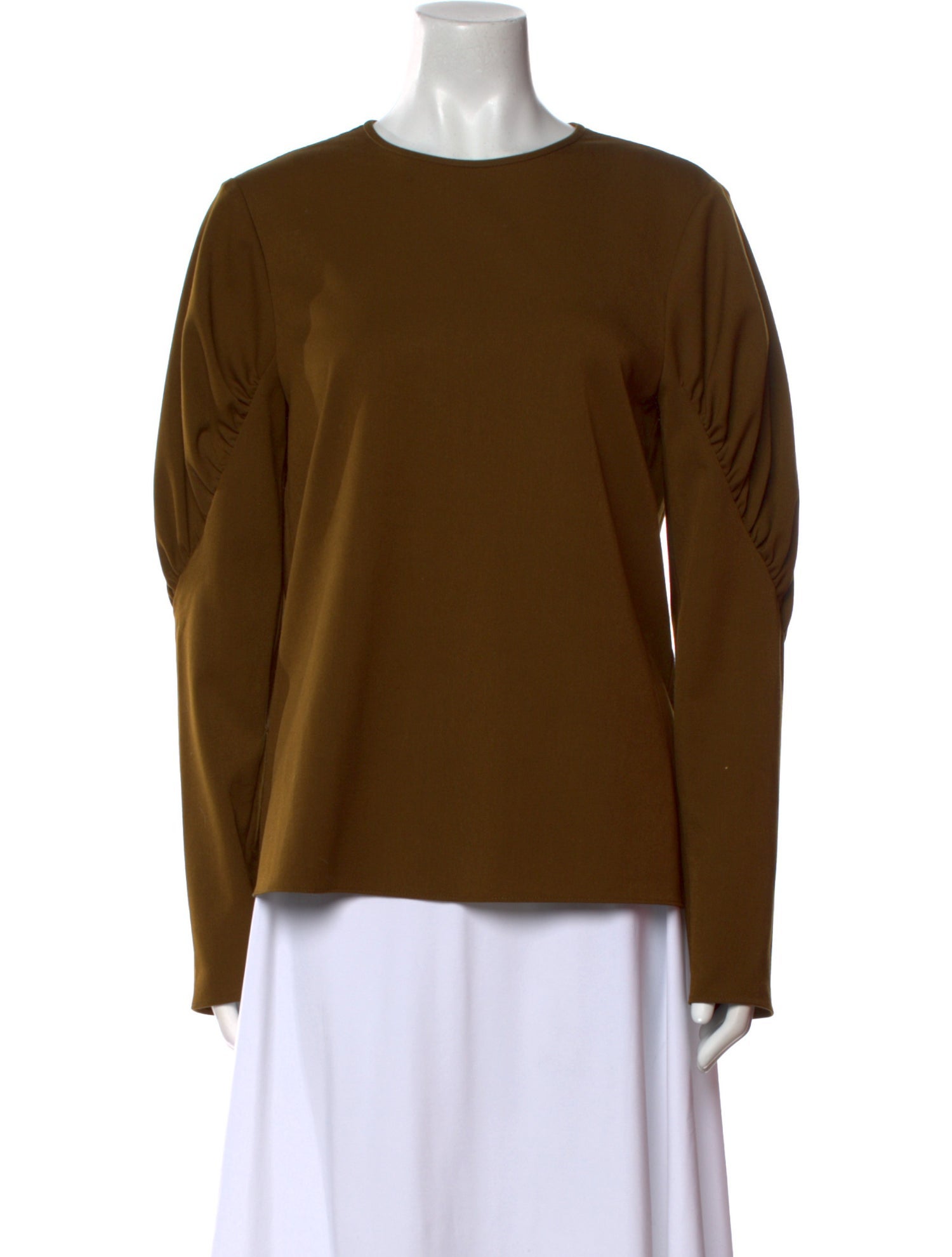 Tibi Crew Neck Long Sleeve Sweatshirt