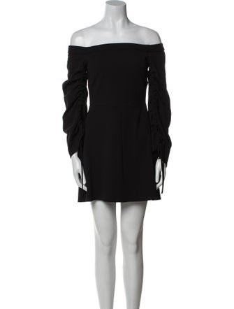 Tibi Off-The-Shoulder Mini Dress