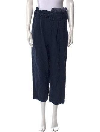 Tibi Linen Straight Leg Pants