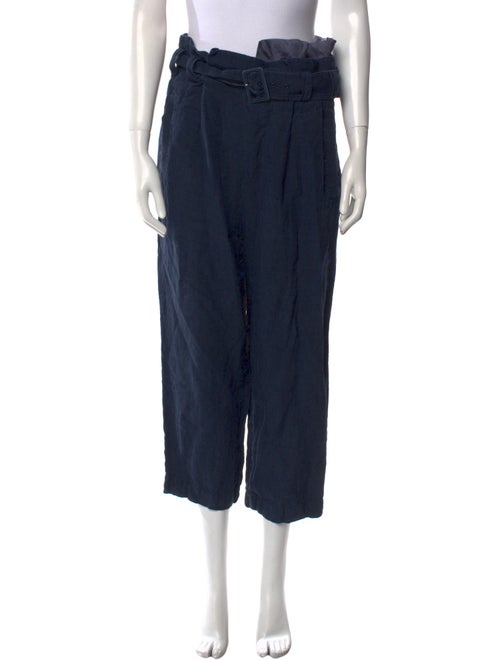 Tibi Linen Straight Leg Pants
