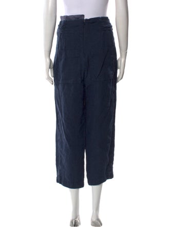 Tibi Linen Straight Leg Pants