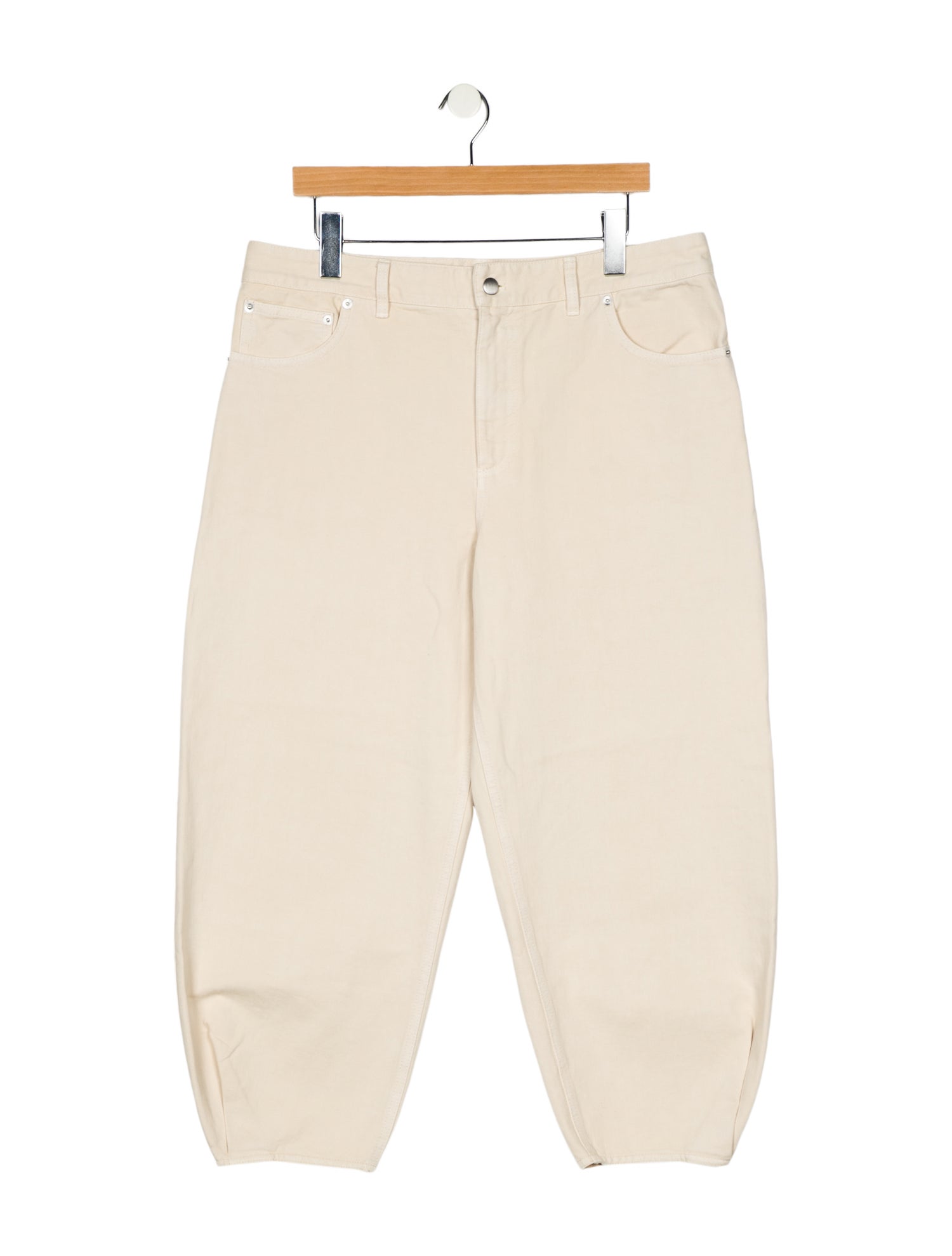 Tibi High-Rise Straight Leg Jeans