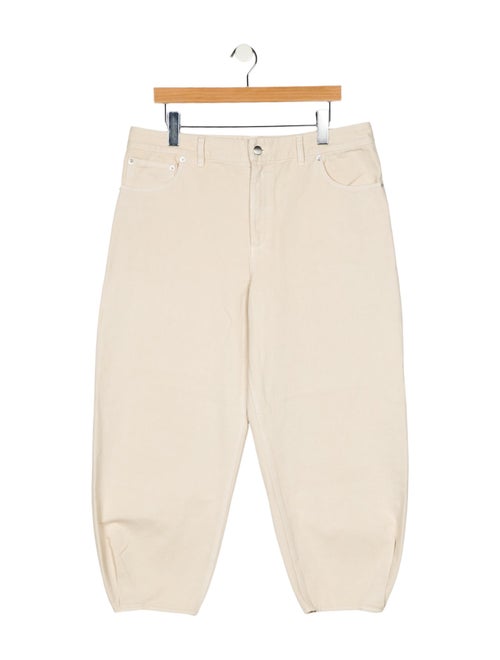 Tibi High-Rise Straight Leg Jeans