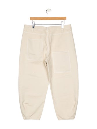 Tibi High-Rise Straight Leg Jeans