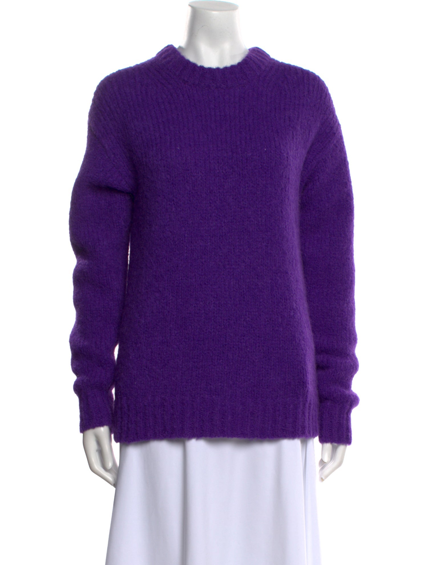 Tibi Alpaca Crew Neck Sweater