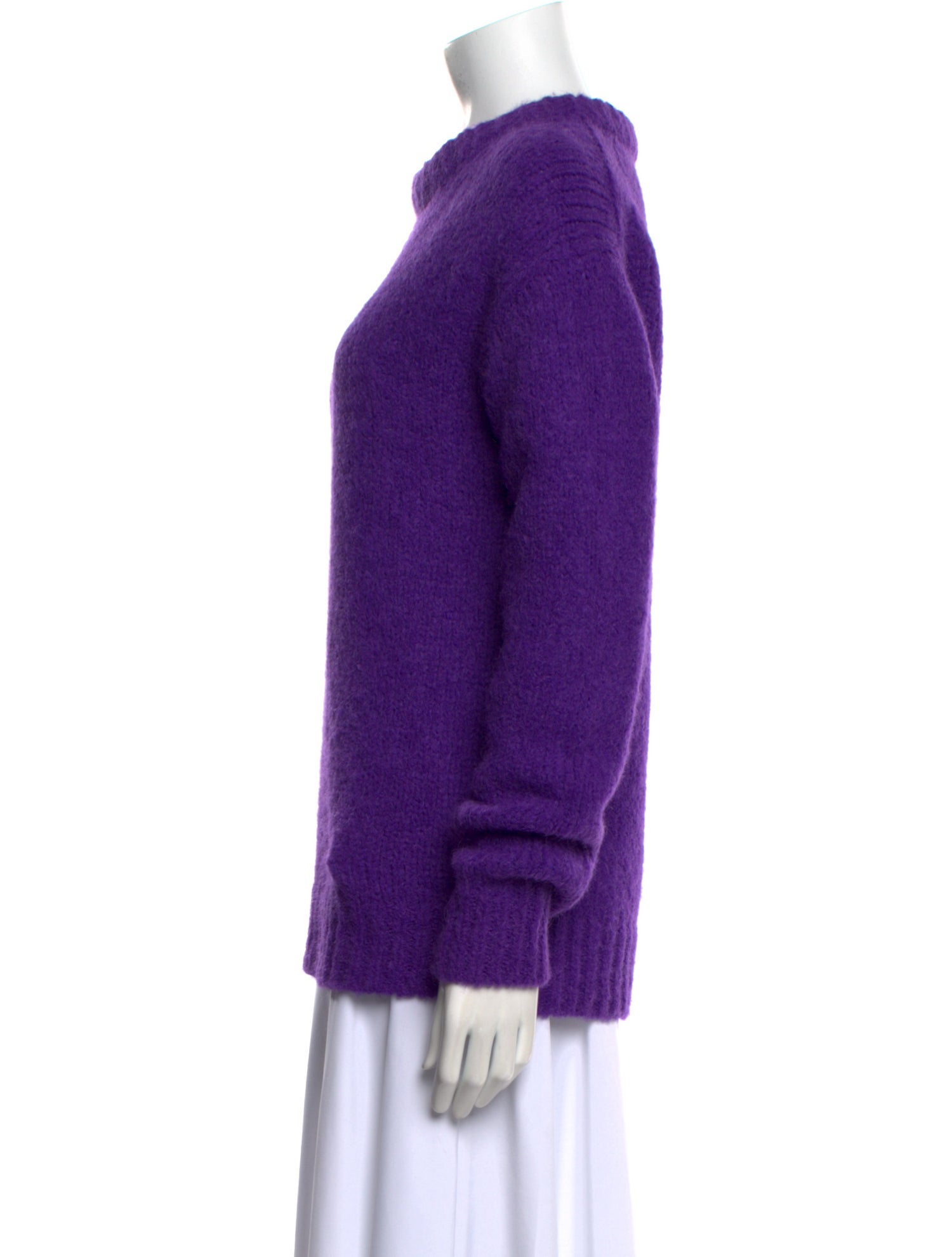 Tibi Alpaca Crew Neck Sweater