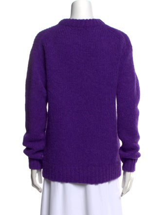 Tibi Alpaca Crew Neck Sweater