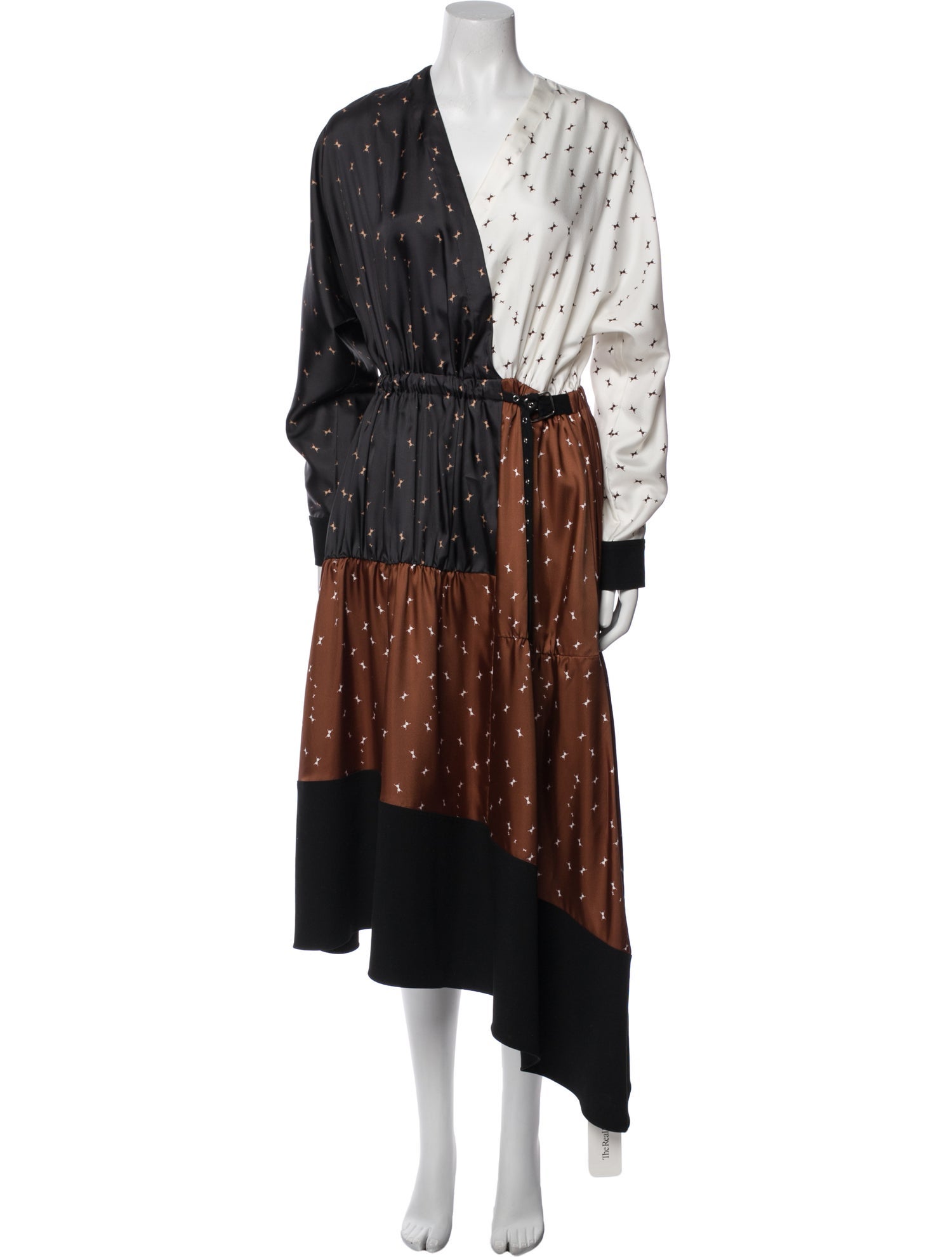 Tibi Printed Long Dress