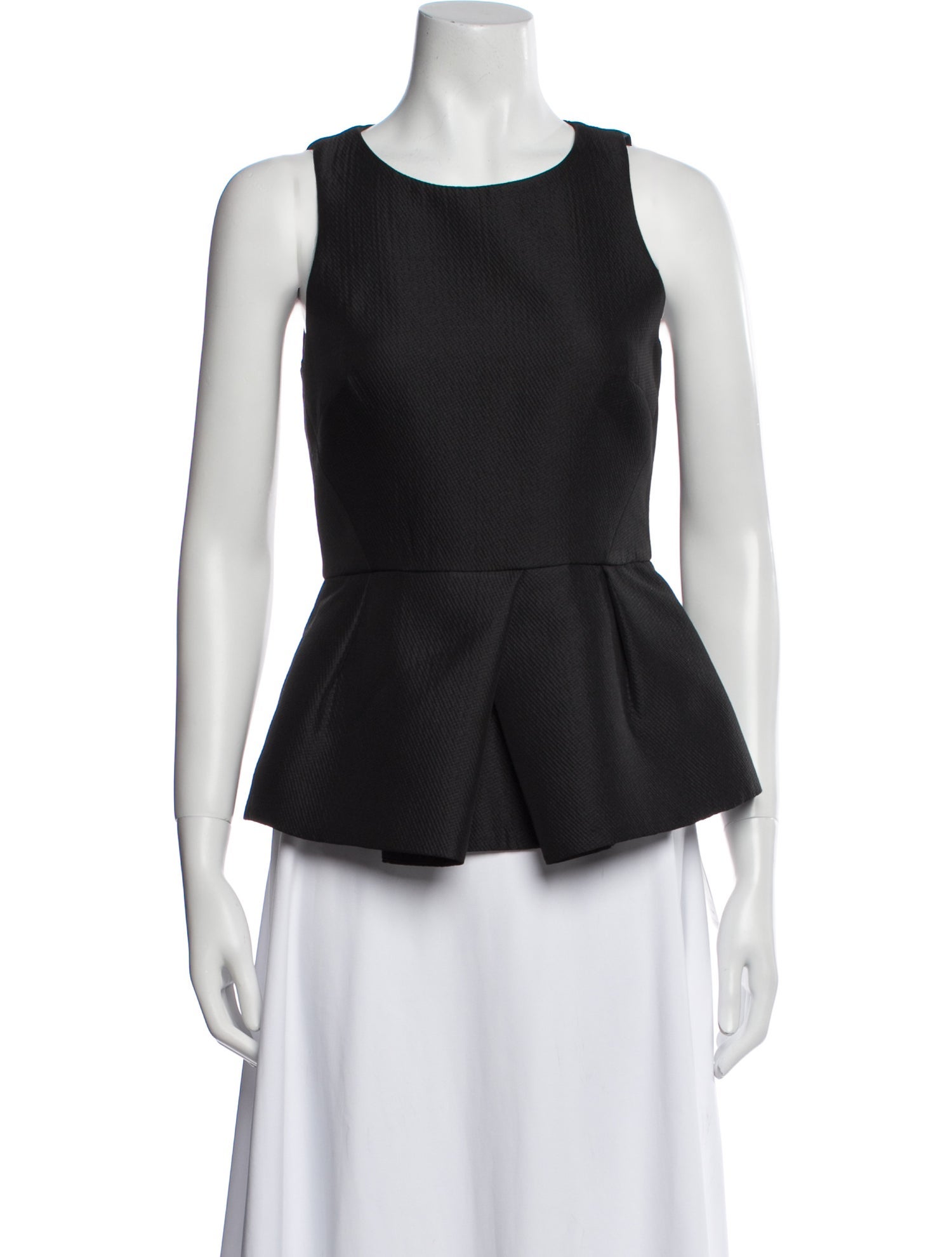 Tibi Scoop Neck Sleeveless Top