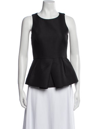 Tibi Scoop Neck Sleeveless Top