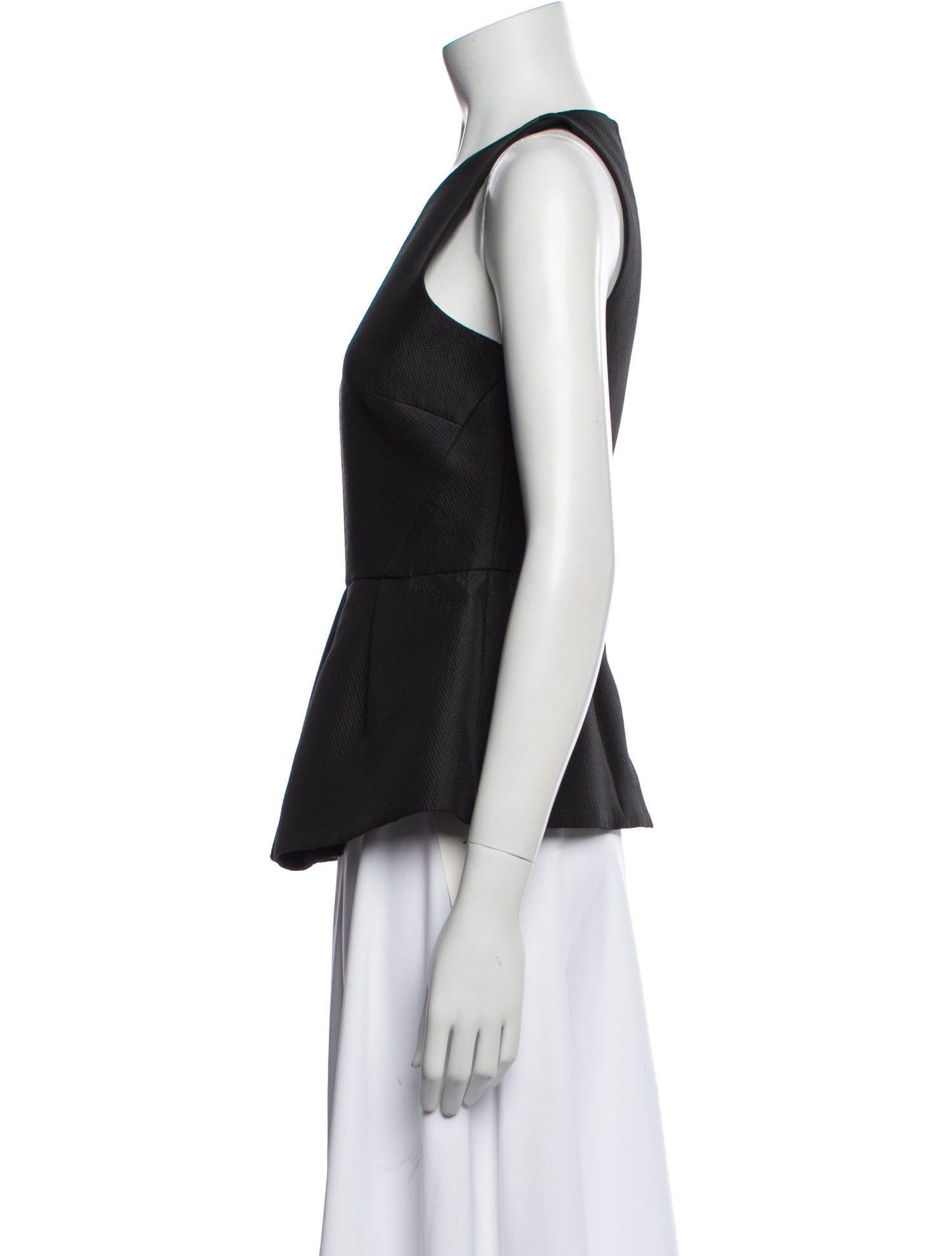 Tibi Scoop Neck Sleeveless Top