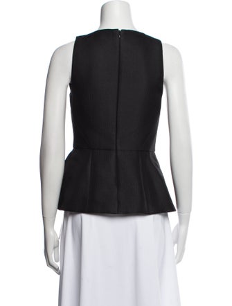 Tibi Scoop Neck Sleeveless Top