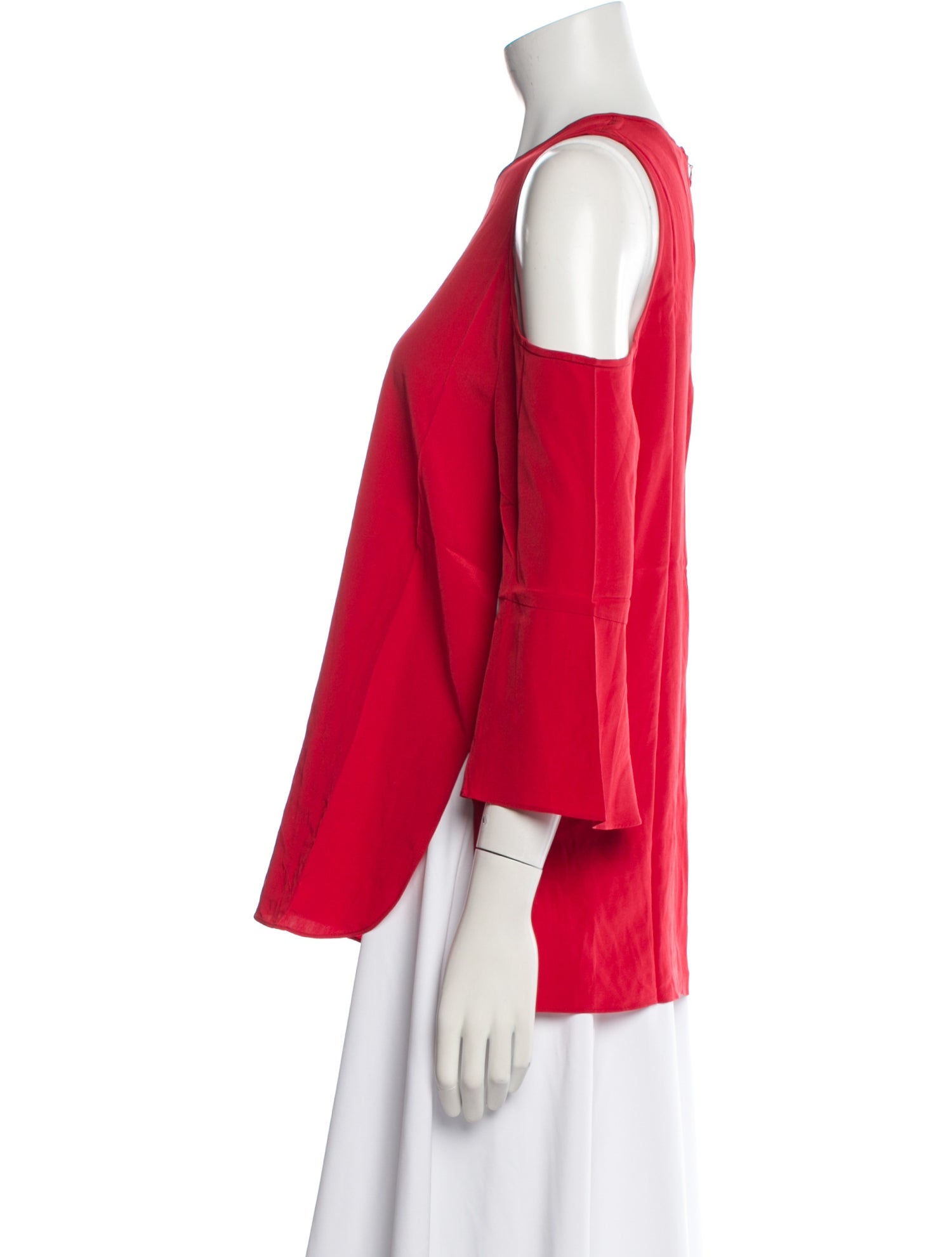 Tibi Silk Scoop Neck Blouse w/ Tags