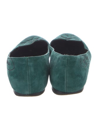 Tibi Suede Printed Flats