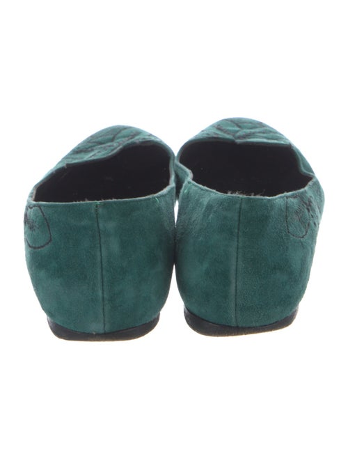 Tibi Suede Printed Flats